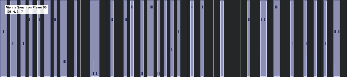 Percussive elements are cut before being exported